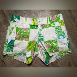 Lily Pulitzer It’s a Zoo patchwork Callahan Shorts Size:4